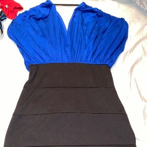Blue business type of dress